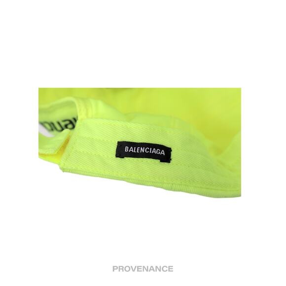 🔴 Balenciaga Soccer Crest Embroidered Logo Cap - Neon - Picture 10 of 12